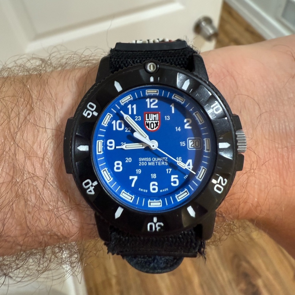 Luminox Black and Blue Dive Watch